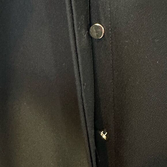 Banana Republic Black Side Stripe Sleeveless Cropped Jumpsuit | 4 - Picture 11 of 11